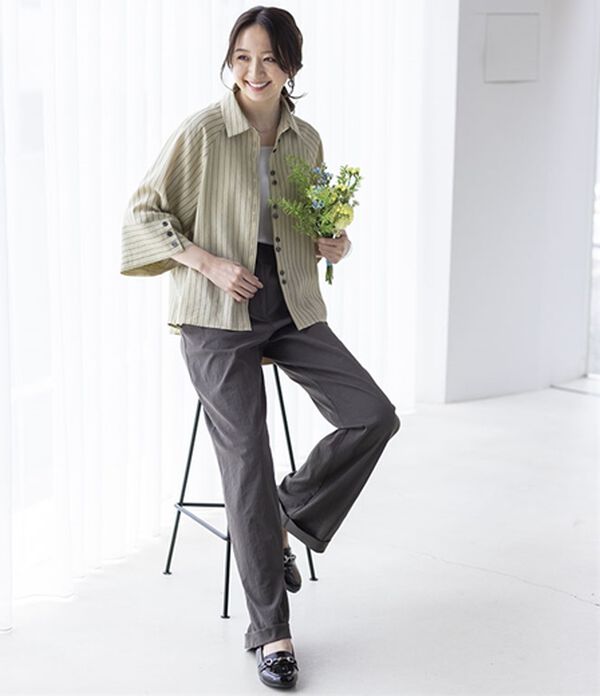 BELLUNA（ベルーナ）の「万能！タック使いワイドパンツ（ワイドパンツ・ガウチョ）」｜詳細画像