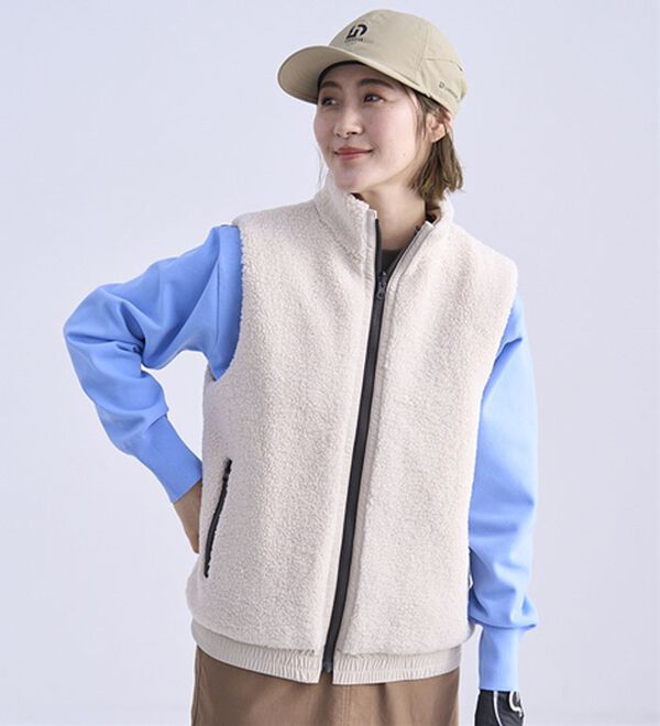 BELLUNA（ベルーナ）の「はっ水リバーシブルボアベスト（ベスト）」｜詳細画像