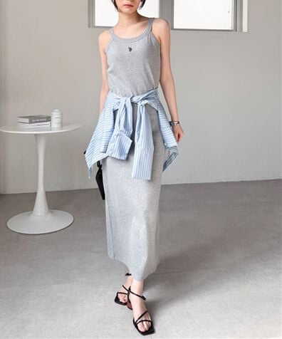 RANAN（ラナン）の「＜U.S.POLO ASSN.＞カップ付アメスリリブワンピース（カットソーワンピース）」