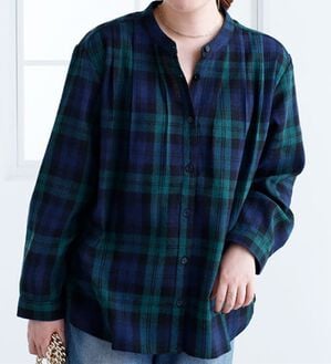 BELLUNA（ベルーナ）の「タック使いチェック柄ブラウス（ブラウス）」｜詳細画像