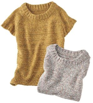 BELLUNA（ベルーナ）の「【２枚組】メランジニットキャップベスト（ベスト）」｜詳細画像