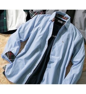 「＜アーノルド　パーマー＞即完成！ロゴデザインアンサンブル（メンズシャツ）」｜ストライプ