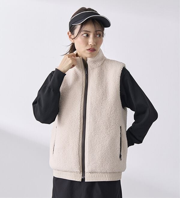 BELLUNA（ベルーナ）の「はっ水リバーシブルボアベスト（ベスト）」｜詳細画像