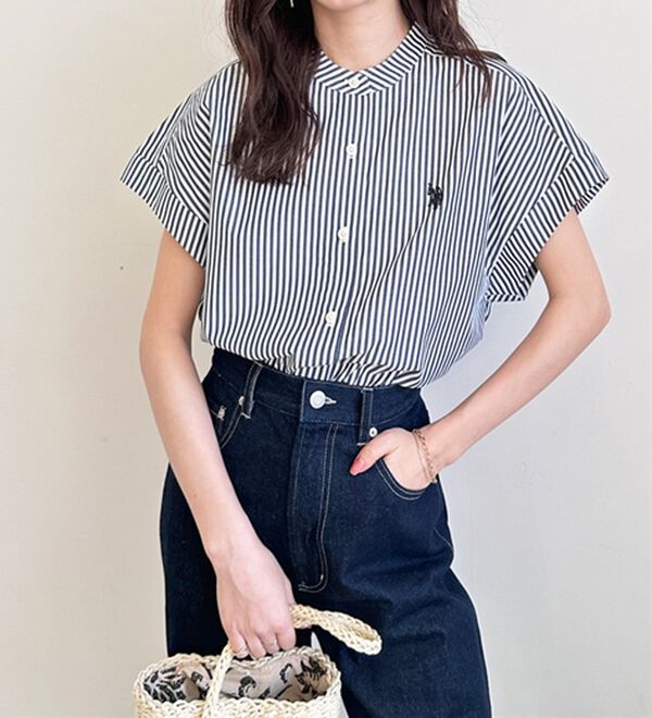 GeeRA（ジーラ）の「【ＵＳ．ＰＯＬＯ．ＡＳＳＮ】フレンチスリーブシャツ（シャツ）」｜詳細画像