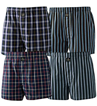 「【４枚組】＜デービッド　ヒックス＞紳士のトランクス（メンズトランクス）」