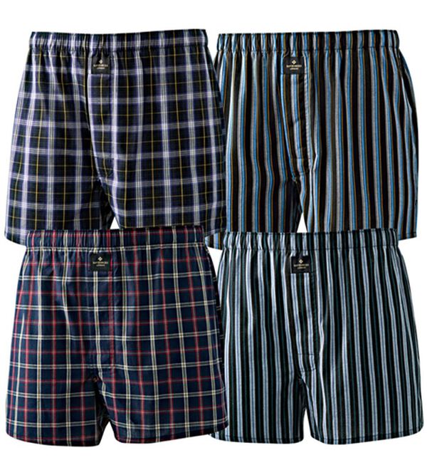 「【４枚組】＜デービッド　ヒックス＞紳士のトランクス（メンズトランクス）」｜トランクス4枚組