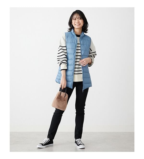 BELLUNA（ベルーナ）の「フレンチダウン使いロング丈ベスト（ベスト）」｜詳細画像