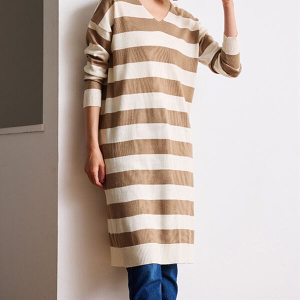 RANAN（ラナン）の「カシミヤタッチニットワンピース（ニットワンピース）」｜詳細画像