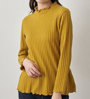 BELLUNA（ベルーナ）の「フリル衿ジャカードプルオーバー（カットソー）」｜詳細画像