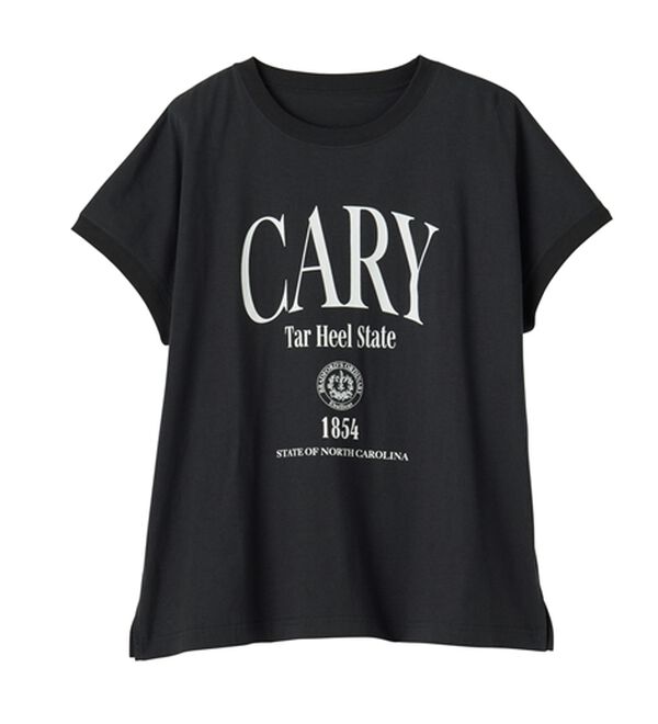 RANAN（ラナン）の「【汗シミ防止】カレッジロゴプリントＴ（Tシャツ）」｜詳細画像