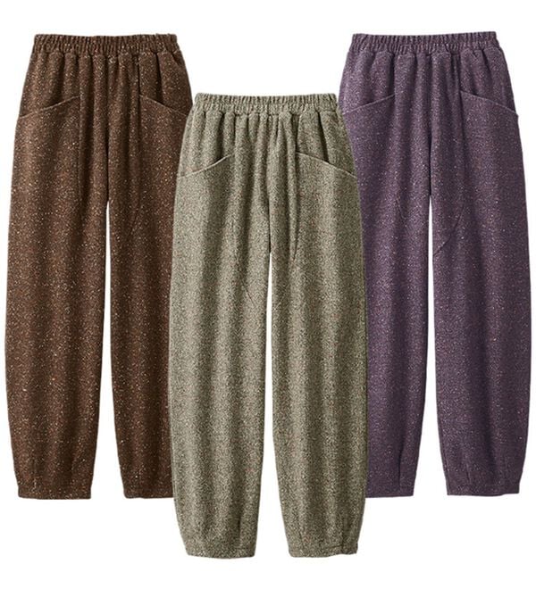 ルフラン（ルフラン）の「【３本組】軽やかカラーネップパンツ（その他パンツ）」｜詳細画像