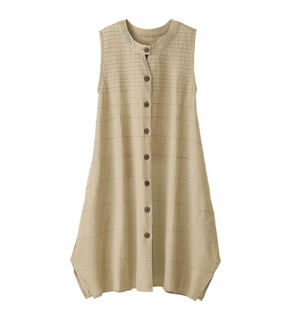 BELLUNA（ベルーナ）の「タック素材コクーンジャンパードレス（ジャンパースカート）」｜詳細画像