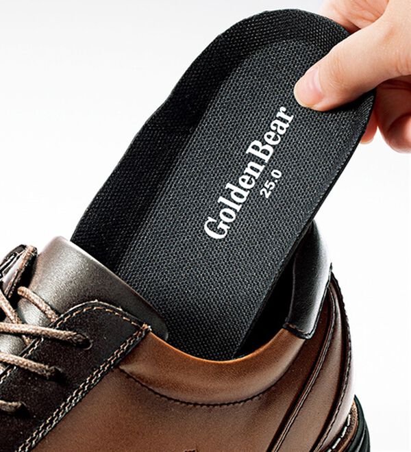 「＜ゴールデンベア＞牛革使用エレガントシューズ（メンズスニーカー）」｜詳細画像