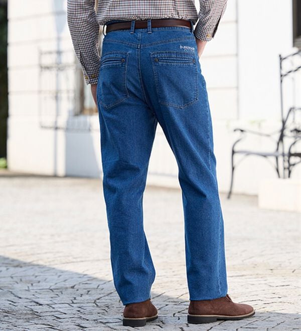 「＜ダンロップ・リファインド&times;コムルヴァン・オム＞蓄熱保温プレミアムジーンズ（メンズデニムパンツ）」｜詳細画像