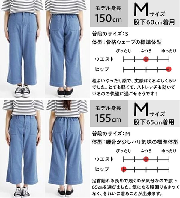 BELLUNA（ベルーナ）の「新感覚！メッシュデニムワイドパンツ（フルレングスパンツ）」｜詳細画像