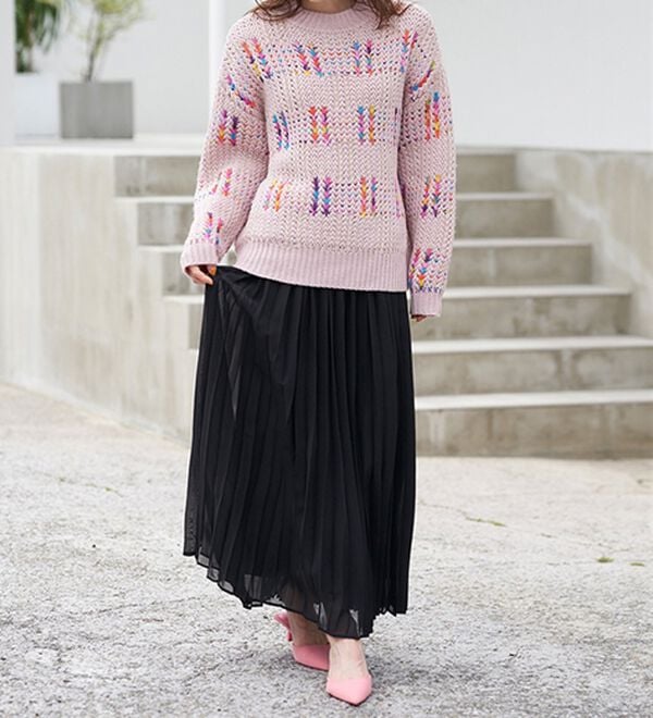 RANAN（ラナン）の「カラフルニットプルオーバー（ニット・セーター）」｜詳細画像