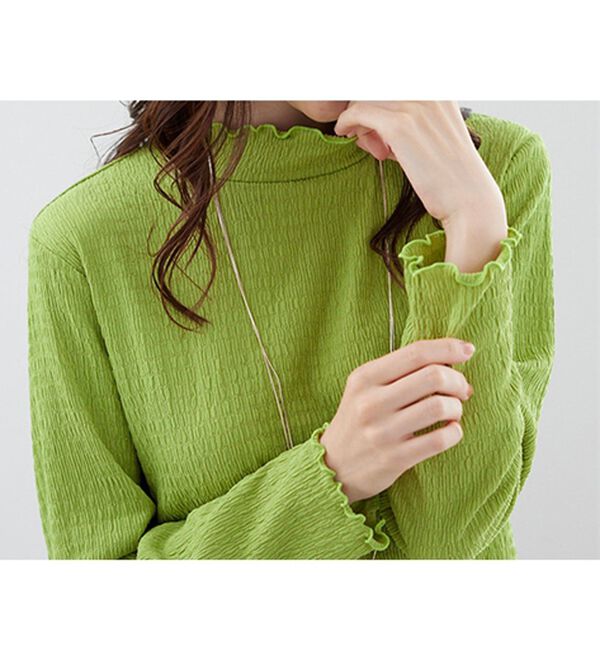 BELLUNA（ベルーナ）の「ジャカード素材メローデザインプルオーバー（カットソー）」｜詳細画像