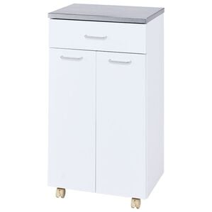 「完成品！ステンレス天板ダストボックス（ゴミ箱）」｜ホワイト