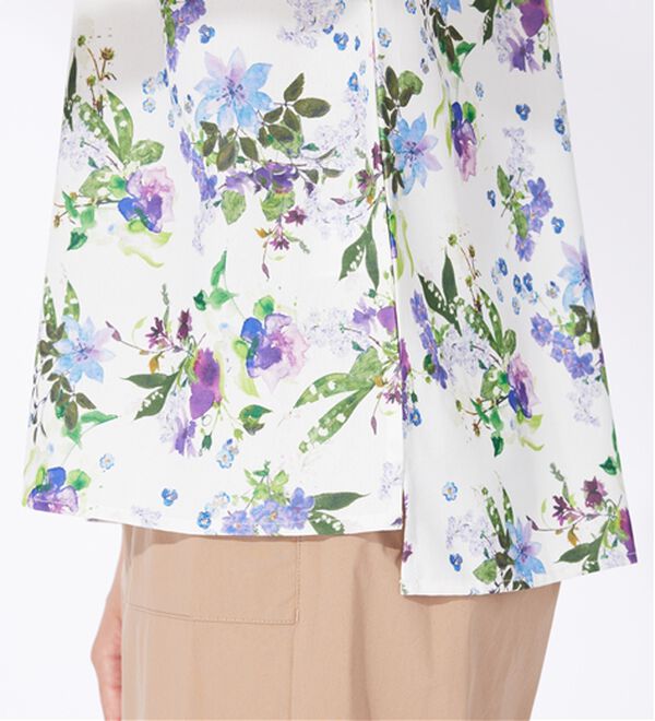 BELLUNA（ベルーナ）の「〈日比谷花壇〉袖フリルデザインブラウス（ブラウス）」｜詳細画像