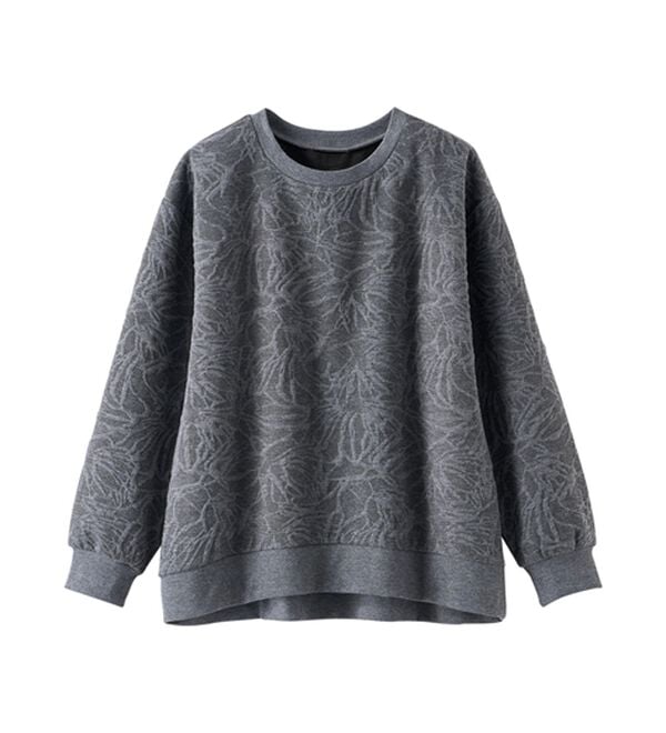 BELLUNA（ベルーナ）の「花柄ふくれジャカード素材プルオーバー（カットソー）」｜詳細画像