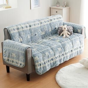 iellio（イエリオ）の「北欧調ボリュームフランネルソファカバー＜抗菌防臭・吸湿発熱・蓄熱・北欧柄・ソファーカバー・センターカバー（ソファーカバー）」｜詳細画像