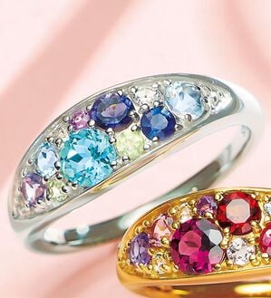 ルフラン（ルフラン）の「マルチカラーパヴェリング（リング）」｜ブルー系