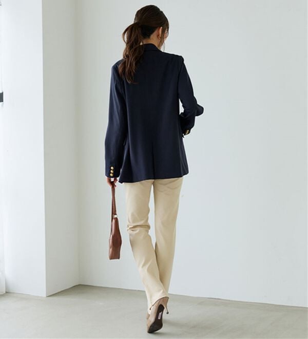 BELLUNA（ベルーナ）の「【選べる股下】ジャストフィットらくらくパンツ（フルレングスパンツ）」｜詳細画像