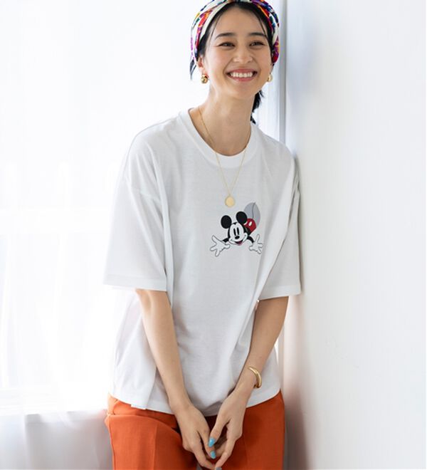 BELLUNA（ベルーナ）の「＜Ｄｉｓｎｅｙ＞綿混素材ゆるっとＴシャツ（カットソー）」｜詳細画像