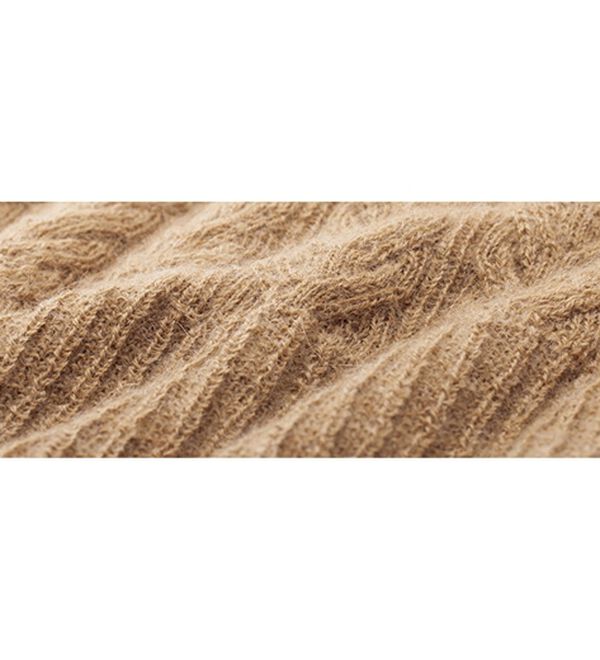 ルフラン（ルフラン）の「日本製ベビーアルパカ１００％セーター（ニット・セーター）」｜詳細画像