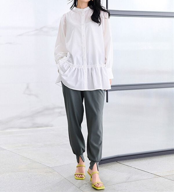 RANAN（ラナン）の「機能付き！裾スリットパンツ（フルレングスパンツ）」｜詳細画像