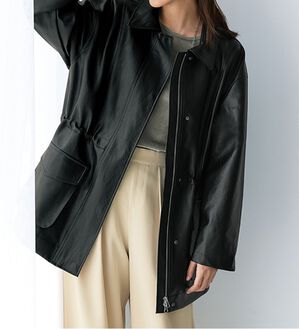 BELLUNA（ベルーナ）の「フェイクレザージャケット（ブルゾン）」｜詳細画像