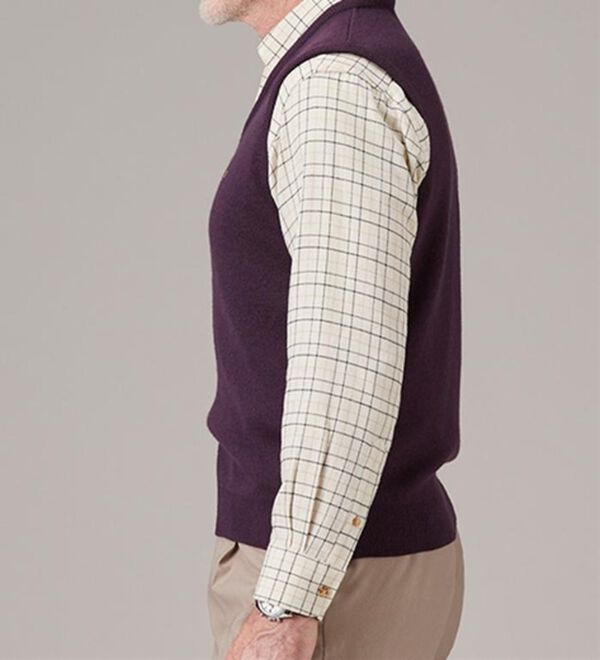 「＜ゴールデンベア＞国産上質ニットベスト（メンズベスト）」｜詳細画像