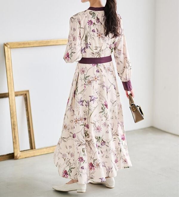 RANAN（ラナン）の「レトロフラワーシャツワンピース（プリントワンピース）」｜詳細画像