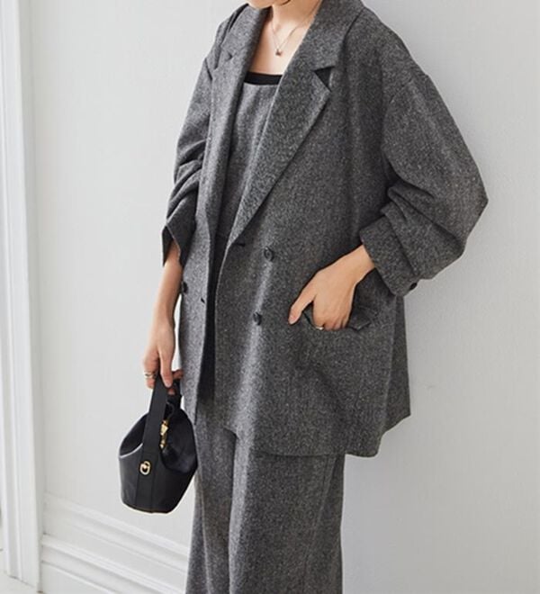 RANAN（ラナン）の「ダブルテーラードツイードジャケット（テーラードジャケット）」｜詳細画像