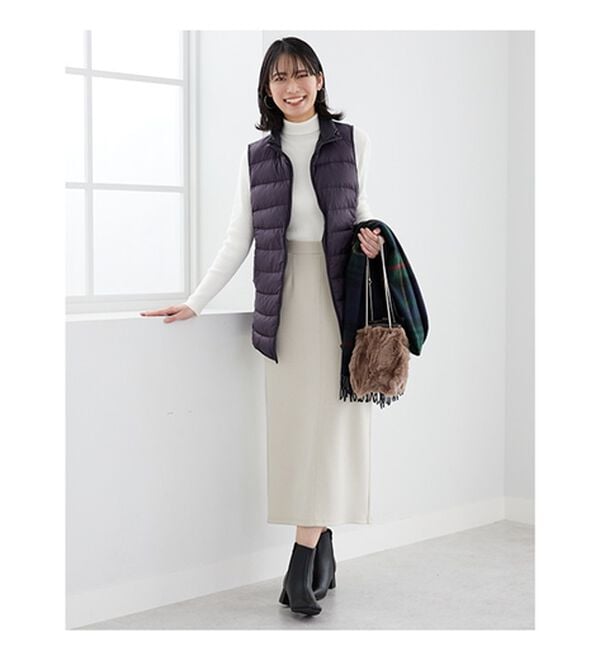 BELLUNA（ベルーナ）の「フレンチダウン使いロング丈ベスト（ベスト）」｜詳細画像