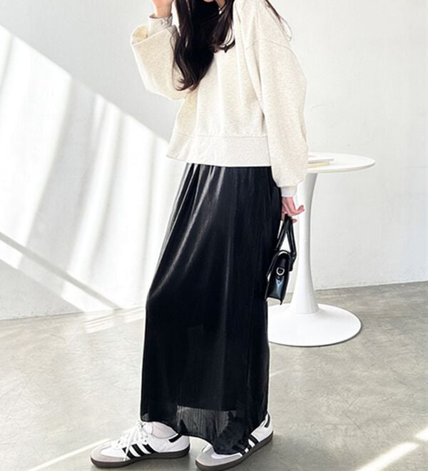 GeeRA（ジーラ）の「シャイニーナロースカート（ロングスカート）」｜詳細画像