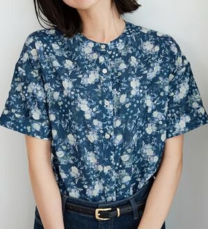 BELLUNA（ベルーナ）の「〈日比谷花壇〉バンドカラーチュニック（チュニック）」｜詳細画像