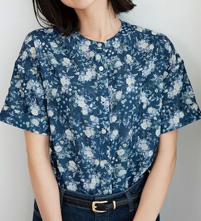 BELLUNA（ベルーナ）の「〈日比谷花壇〉バンドカラーチュニック（チュニック）」