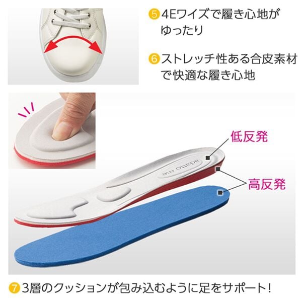 ルフラン（ルフラン）の「足がよろこぶもちかるサッとスニーカー（スニーカー）」｜詳細画像