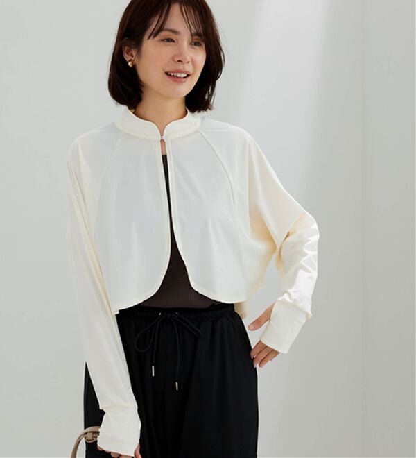 BELLUNA（ベルーナ）の「ヒンヤリ爽快！スタンド衿ボレロ（その他カーディガン）」｜詳細画像