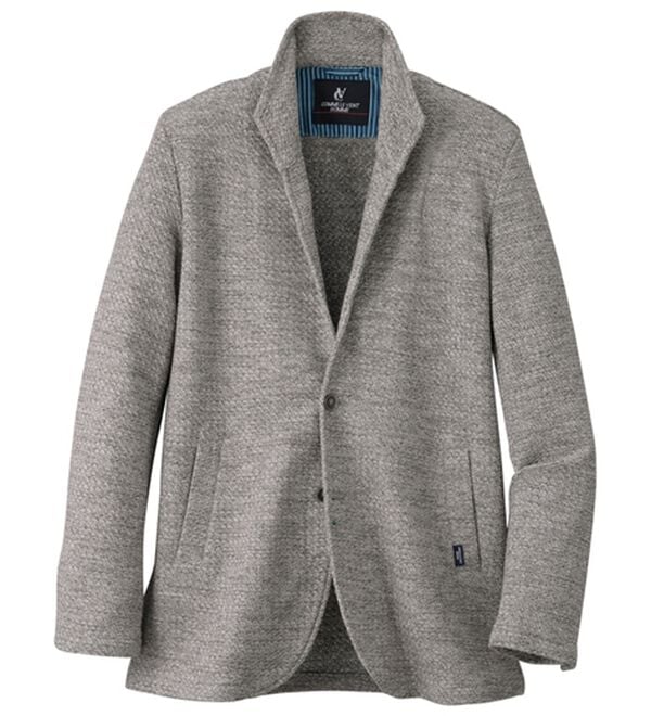 「＜コムルヴァン・オム＞男前！スタンドジャケット（メンズジャケット）」｜グレー系