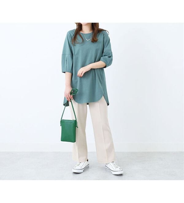 BELLUNA（ベルーナ）の「スリットデザインふんわり袖チュニック（チュニック）」｜詳細画像