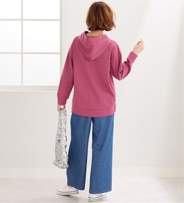 BELLUNA（ベルーナ）の「とろみ素材フードデザインパーカー（パーカー）」｜詳細画像