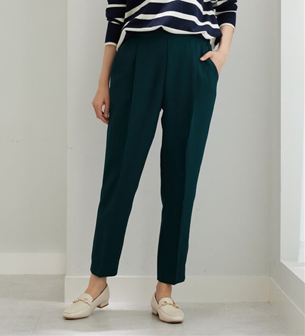 BELLUNA（ベルーナ）の「ダブルクロスタックテーパードパンツ（テーパードパンツ）」｜詳細画像