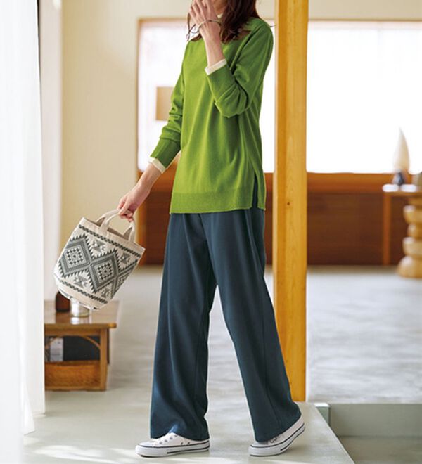 BELLUNA（ベルーナ）の「【メルティポンチ】イージーパンツ（フルレングスパンツ）」｜詳細画像