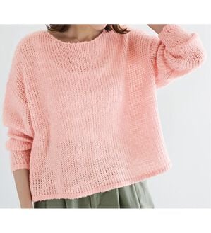 RANAN（ラナン）の「モヘアタッチローゲージシアーニット（ニット・セーター）」｜コーラルピンク