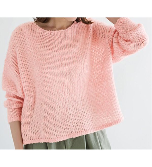 モヘアタッチローゲージシアーニット - ベルーナ【公式】