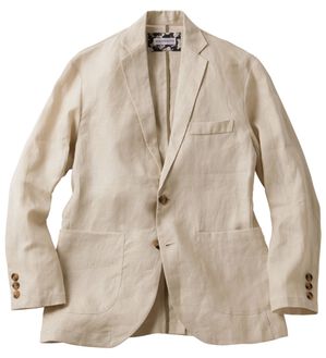 「夏を楽しむ麻１００％テーラードジャケット（メンズジャケット）」｜キナリ