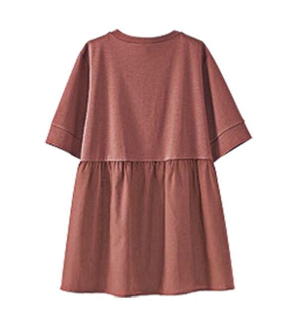 BELLUNA（ベルーナ）の「ギャザー切替デザイン細見えチュニック（チュニック）」｜詳細画像