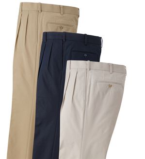 「裾上げ済コットンタッチスラックス　ツータック（メンズスラックス）」｜3本組